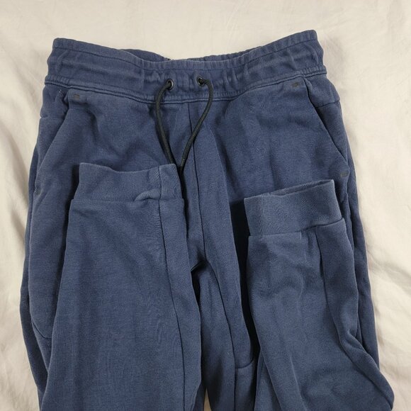 Nike Tech Fleece Boys Large Dark Blue Jogger Sweatpants Athletic Outdoors Casual - Picture 3 of 12